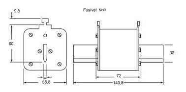 Fusível Jng Nh03 500a 1