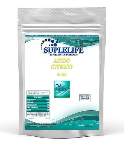 Suplelife Pure Citric Acid 250g 0