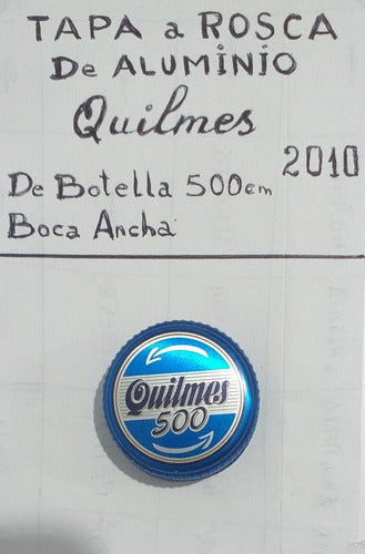 Quilmes Tapa A Rosca Aluminio De Bot½l Boca Ancha 2010 (271) 0