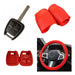 NL Cubre Volante + Funda Llave Silicona Chevrolet Astra - Rojo 0