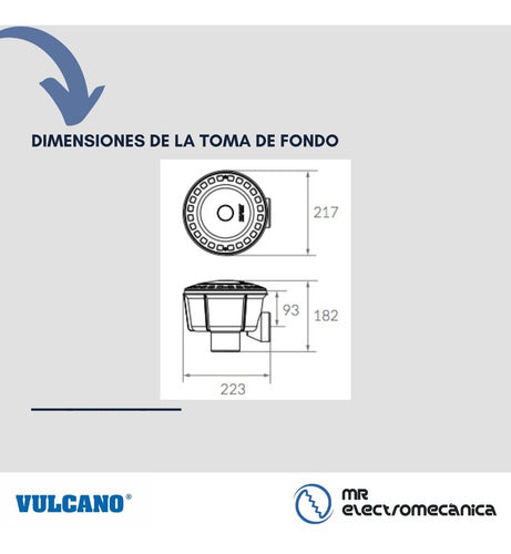 Vulcano Kit Vulcano Pileta Hormigón: Toma Fondo + Hidromasajeadores 6