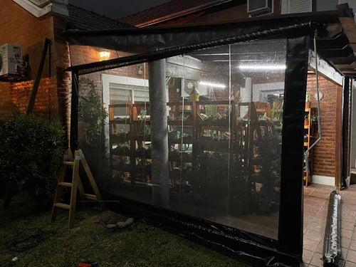 Clear Glass or PVC Color Canvas Enclosure for Gallery Quincho Awning 4