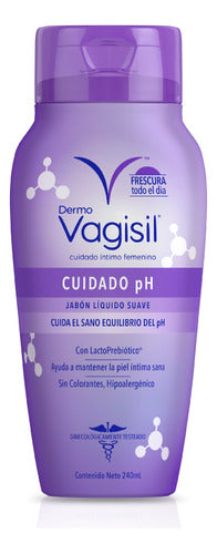 Jabón Líquido Dermo Vagisil Cuidado Ph 240ml 0