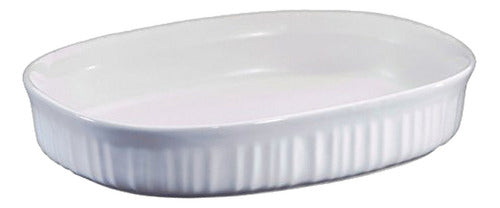 CorningWare French White Oval Baking Dish 0