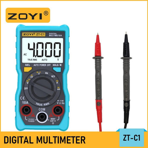 Tester Multimetro Autorango True Rms Profesional Zoyi Zt-c1 3