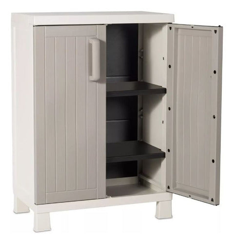 Eco-Sustainable Outdoor Plastic Cabinet 2 Doors Toomax 4