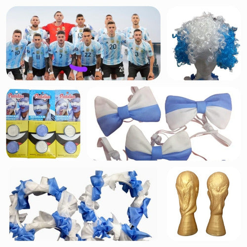 Cotillon Argentina Combo Futbol Mundial Kit 08 Carioca Qatar 1