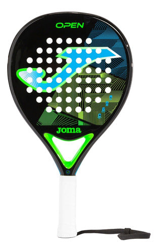 Joma Open Padel Racket Fiber Glass Paddle Soft Eva Tear Shape 0