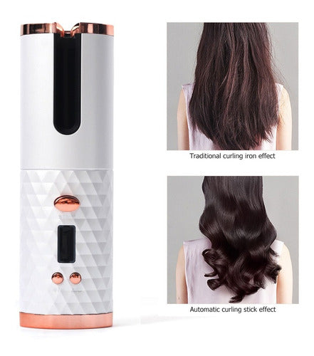 Macarons Bazar Automatic Curling Iron Rechargeable USB Natural Waves 0