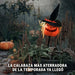 Decoracion Halloween Calabaza Espantapajaros Con Luz Colores 1