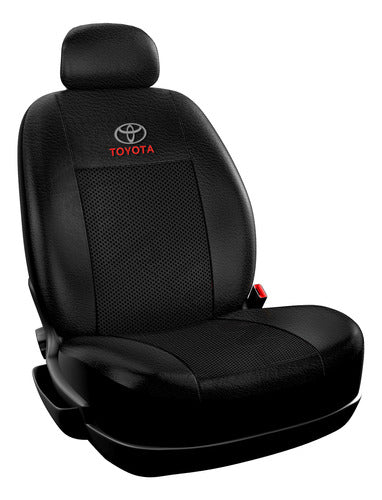 Toyota Funda Asiento Simil Cuero Hilux Cabina Simple 2015 + 0