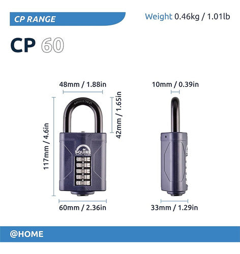 Candado Squire Heavy Duty (cp60 Multipack 2x) - Grillete De 2