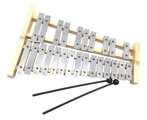 Xilofone 25 Nota Glockenspiel Para Iniciantes Compacto 0