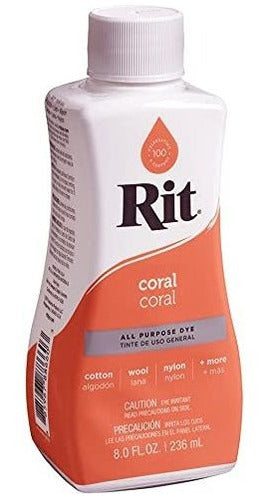 Colorante Para Tela Rit All Purpose 236ml Coral 1