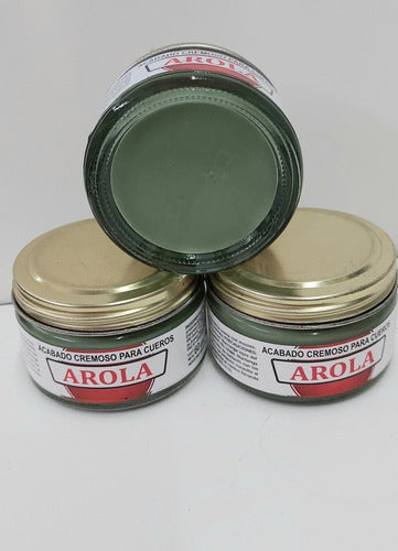 Crema Para Cuero Arola Color Verde Manzana 1