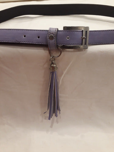 Agustino Fine Belt 2.5cm with Fringe 4