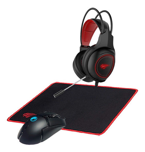 Combo Gamer 3 En 1 Con Auriculares Gamer Havit Bub 3 I Css ® 0