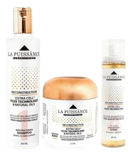 La Puissance Extra Cell Plex Kit Shampoo Mask Spray 1