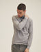 Equus Elba High-Neck Men's Sweater, Cotton Blend, Gray 35