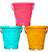 Holady Plastic Beach Castle Mold Buckets, 7.3'' Large Size S 0