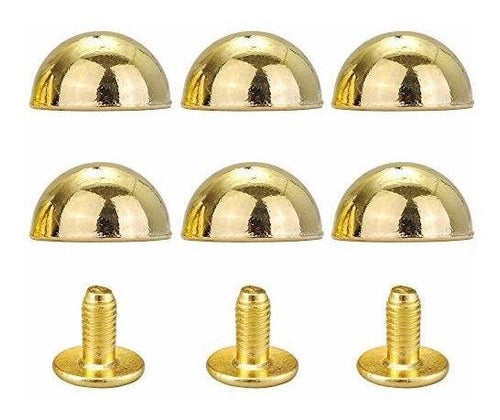 YORANYO 20 Screw Sets, Gold Studs & Tool for Leather 4