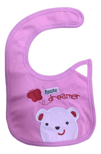 Set of 6 Cotton Baby Bibs for Girls 4