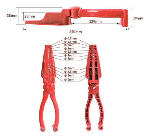 Alicate De Suporte De Unha, Ferramenta Auxiliar, Vermelho 1