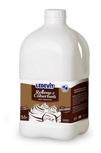 Crema Ledevit Relleno Y Cobertura Sabor Chocolate 4,5 Kg. 0