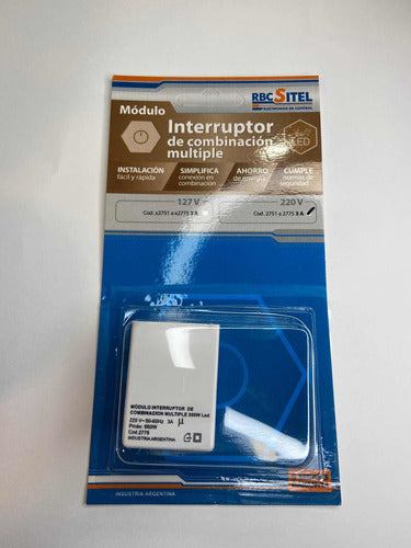 Módulo Interruptor Combinación Múltiple Rbc Sitel 660w 2775 0