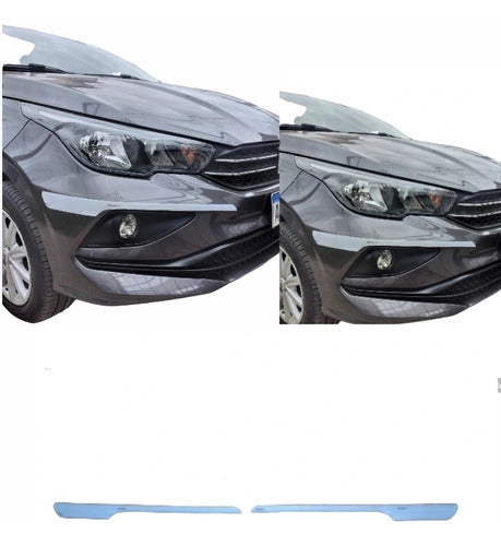 FIAT CRONOS Front Bumper Reflective Protection x2 2019 0