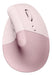 Logitech Lift Vertical Ergonomic Mouse - Rose - Wireless/Bluetooth 0