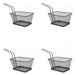 Crystal Rock Set of 4 Medium Metal Fry Basket with Handle 0