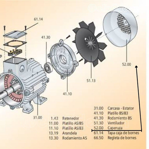 Protección Carcasa Motor Eléctrico Weq, Siemens 2