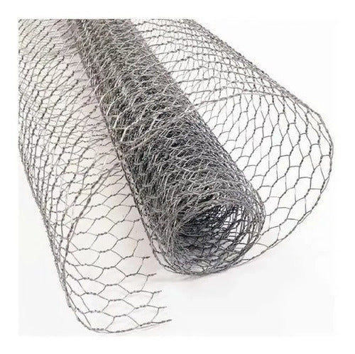 Tejido Malla Hexagonal Gallinero Galvanizad 1/2'' 0,8m X 25m 2