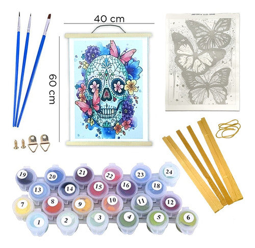 Art Painting by Number Kit - Artistic Drawing Set with Frame 17