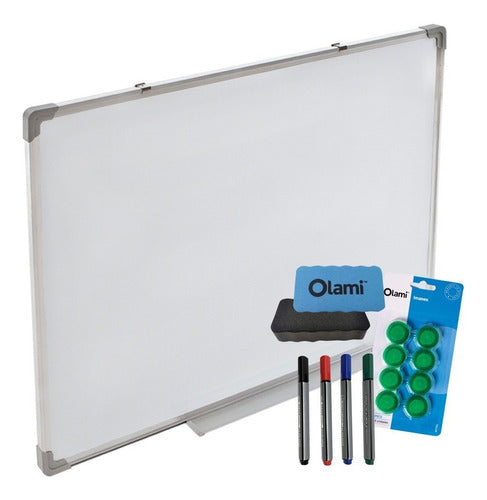 IBI Magnetic Board 45x60 + 4 Markers + Eraser + Magnets 0