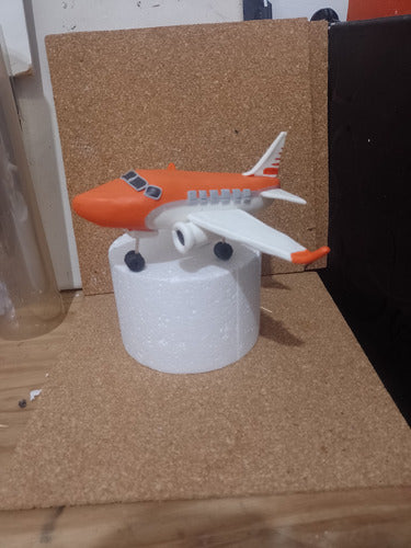 Hecho a Mano Adorno De Torta Avión 20 Cms. Largo En Porcelana Fria 1