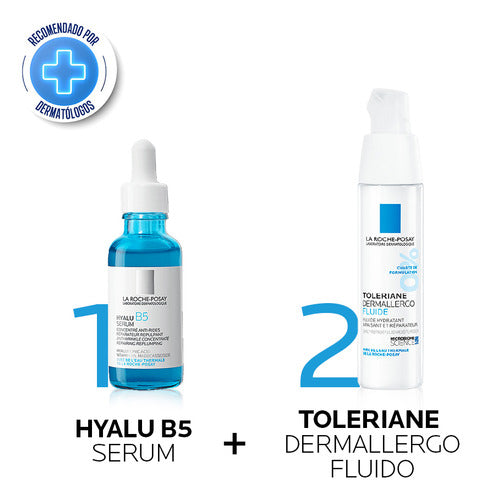 La Roche-Posay Hyalu B5 Serum + Toleriane Dermallergo Fluido 0