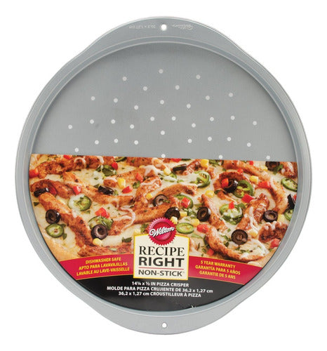 Molde Perforado Para Pizza Crujiente Recipe Right Wilton 0