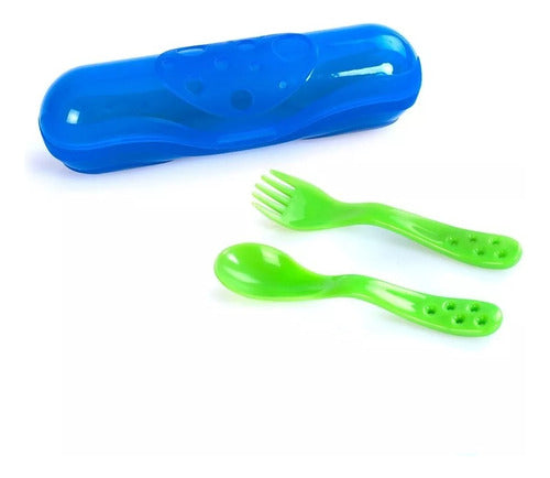 Baby Innovation Cutlery Spoon Fork with Case 6