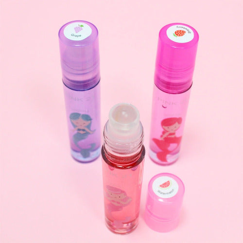 Pink 21 Brillo Labial Frutales Roll On Mermaid Fantay Pink 21 3