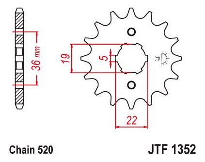 JT Piñon 13T Honda TRX 300EX 93/08 1