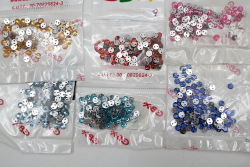 4mm Round Sewing Gems - 100 Units by CBX 1