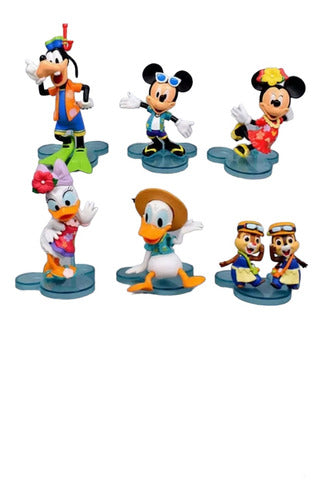 Set Disney 7 Mini Figuras Chip Dale Trib.mickey Minnie Y Más 0