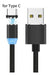Magnetic Type C 360-Degree Rotating USB Cable with LED Light 2