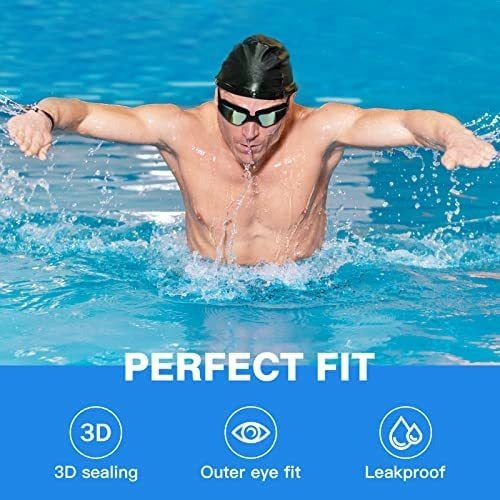 RTWAW Unisex Swimming Goggles Gold 2