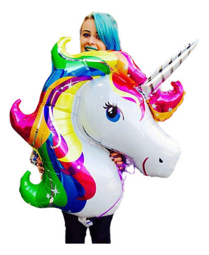 Inflatable Rainbow Unicorn Horse Balloon Decoration by BrandName 0