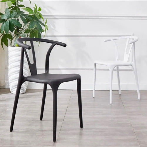 Proimport Wishbone Dining Chair Set of 4 Units 5