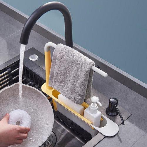 Everest Telescopic Drain Rack for Sink, Sponge Holder 5