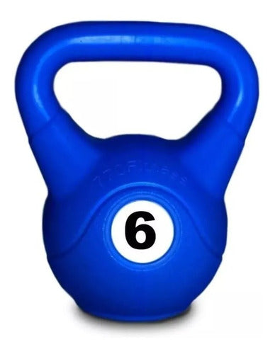 6 Kg Filled PVC Kettlebells! Functional Gym Quality Colors 0